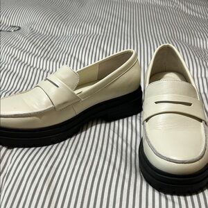 Quince Elegant Cream Loafers for Women